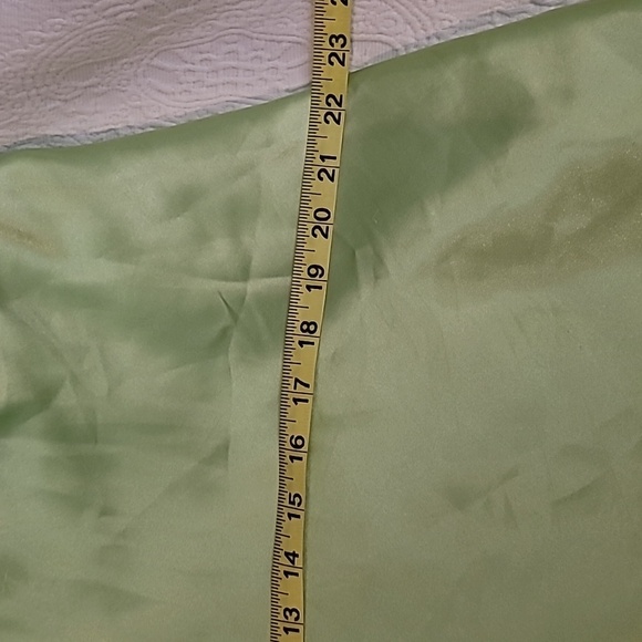 Delicates brand green slip dress nightgown lace sequin details size large - Picture 13 of 17